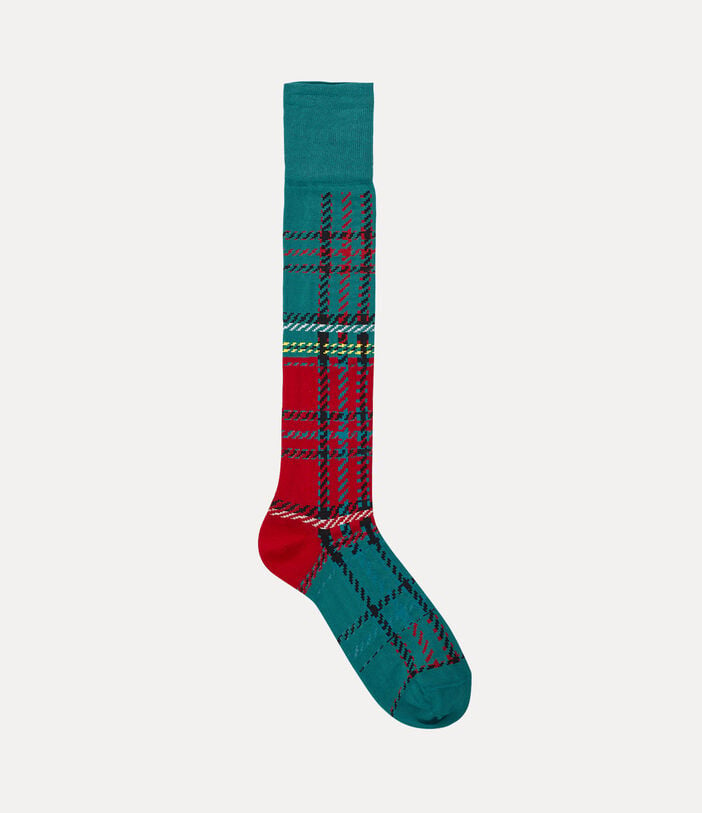 Vivienne Westwood MACANDY TARTAN KNEE HIGH SOCKS